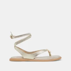 JUDY SANDALS LIGHT GOLD LEATHER^Dolce Vita Clearance