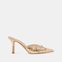 KAIRI HEELS GOLD DISTRESSED LEATHER^Dolce Vita Discount