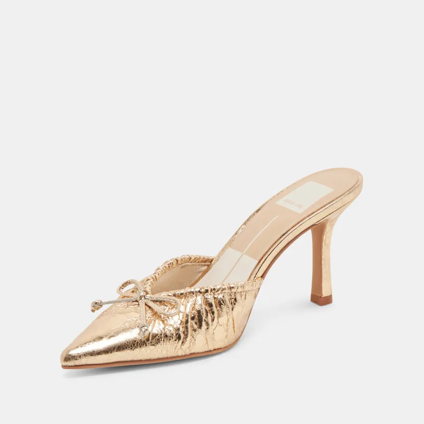 KAIRI HEELS GOLD DISTRESSED LEATHER^Dolce Vita Discount