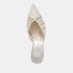 KAIRI MID HEELS IVORY CRINKLE PATENT^Dolce Vita Fashion