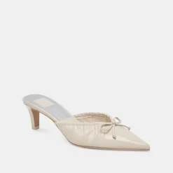 KAIRI MID HEELS IVORY CRINKLE PATENT^Dolce Vita Fashion