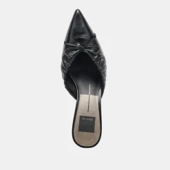 KAIRI MID HEELS MIDNIGHT CRINKLE PATENT^Dolce Vita Best