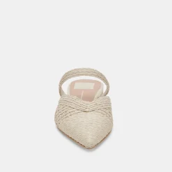 KALINE FLATS IVORY RAFFIA^Dolce Vita Hot