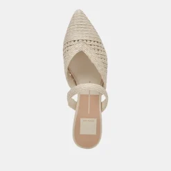 KALINE FLATS IVORY RAFFIA^Dolce Vita Hot