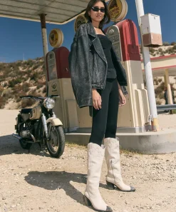 KAMRYN BOOTS OFF WHITE LEATHER^Dolce Vita Fashion