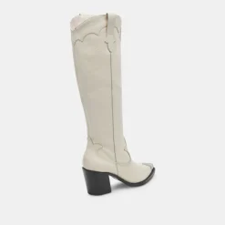 KAMRYN BOOTS OFF WHITE LEATHER^Dolce Vita Fashion