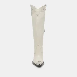 KAMRYN BOOTS OFF WHITE LEATHER^Dolce Vita Fashion