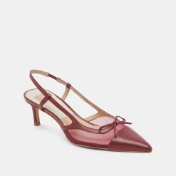 KANDI HEELS MAROON MESH^Dolce Vita Outlet