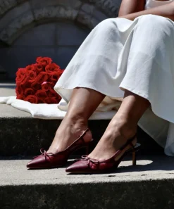 KANDI HEELS MAROON MESH^Dolce Vita Outlet