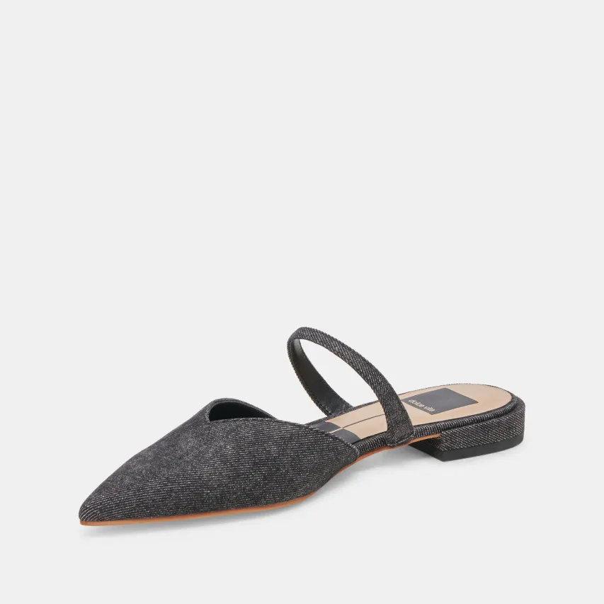 KANIKA FLATS CARBON DENIM^Dolce Vita Discount