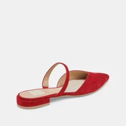 KANIKA FLATS CRIMSON SUEDE^Dolce Vita Fashion