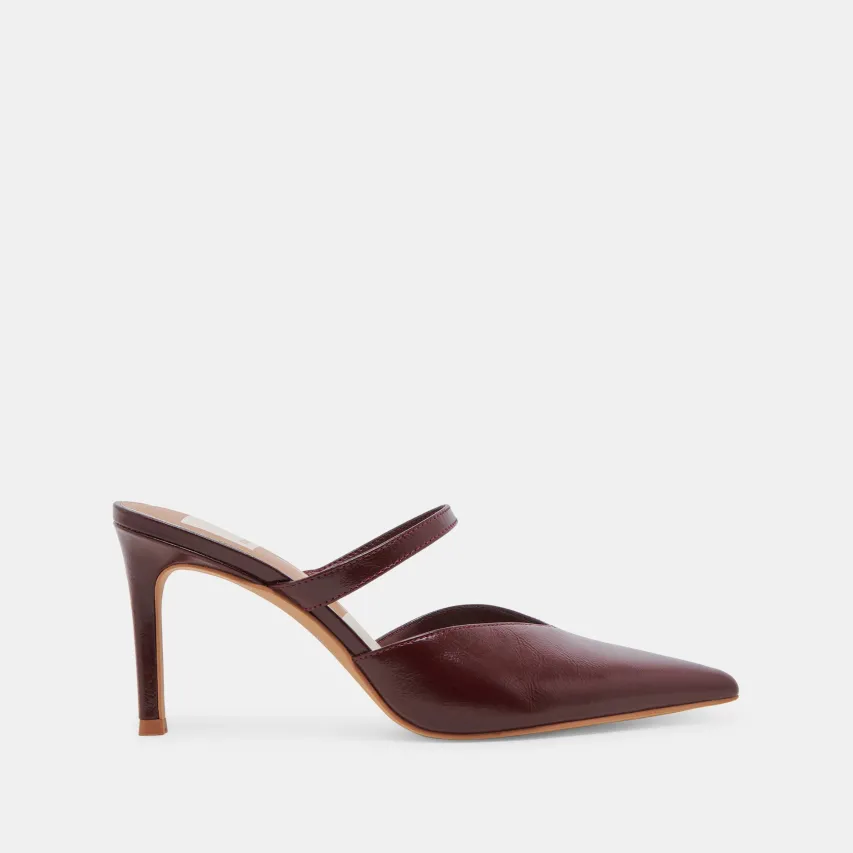 KANIKA HEELS BURGUNDY CRINKLE PATENT^Dolce Vita Discount