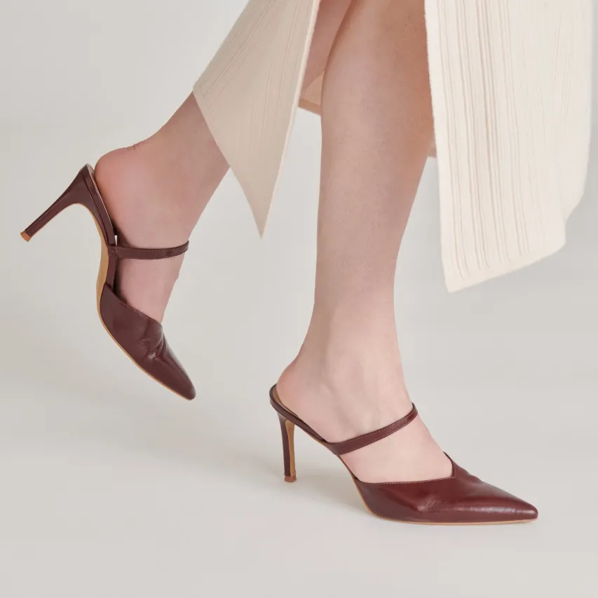 KANIKA HEELS BURGUNDY CRINKLE PATENT^Dolce Vita Discount
