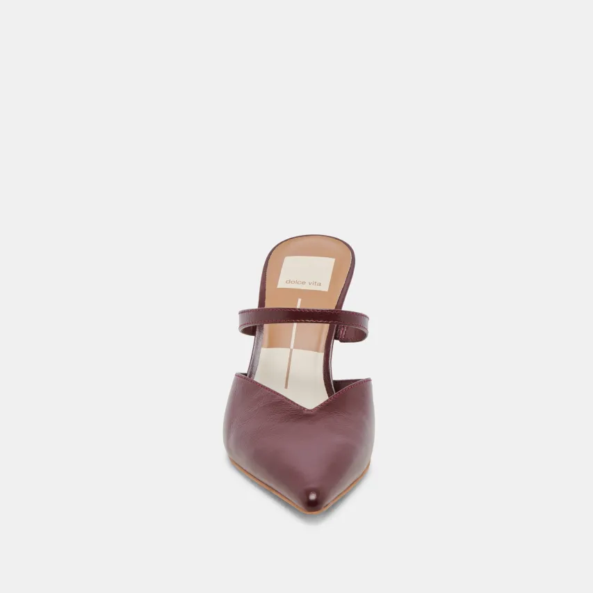 KANIKA HEELS BURGUNDY CRINKLE PATENT^Dolce Vita Discount