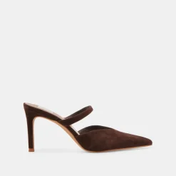 KANIKA HEELS DK BROWN SUEDE^Dolce Vita Hot