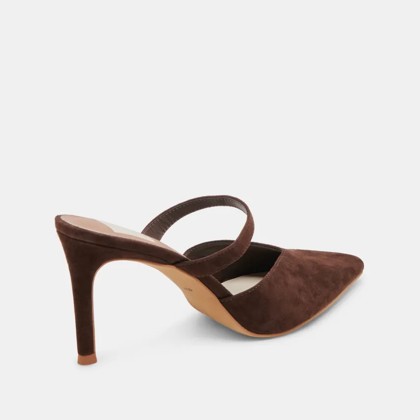 KANIKA HEELS DK BROWN SUEDE^Dolce Vita Hot
