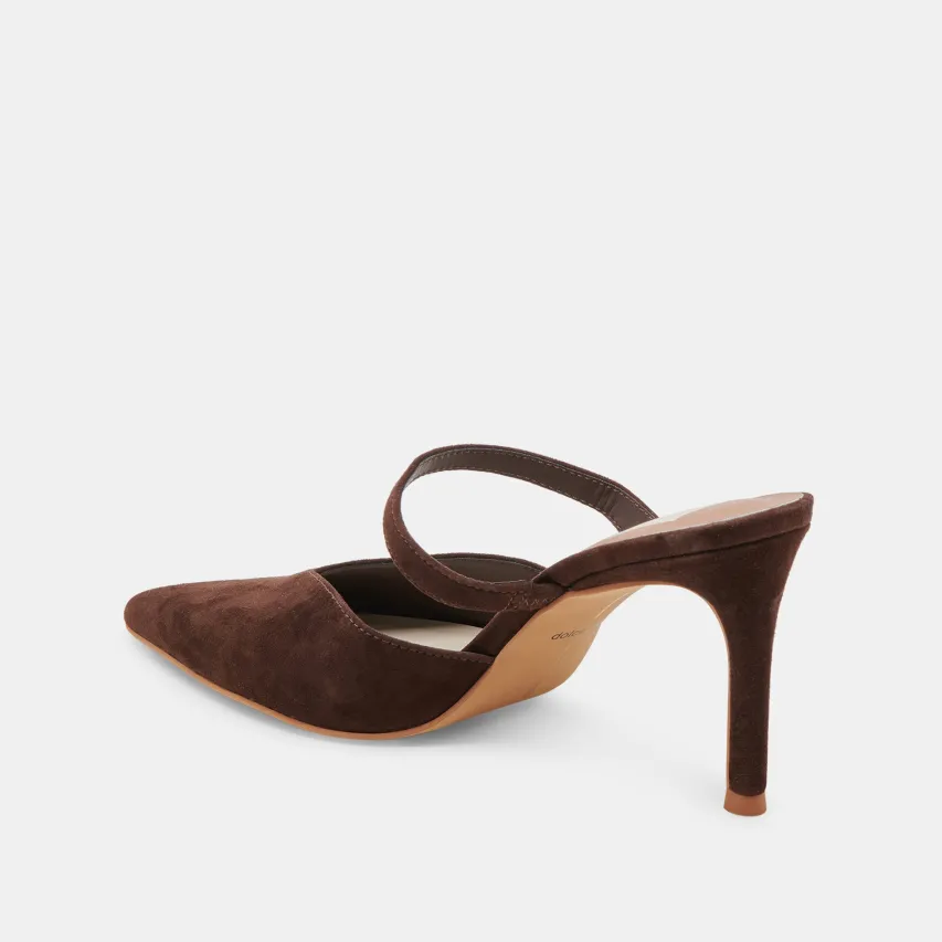 KANIKA HEELS DK BROWN SUEDE^Dolce Vita Hot