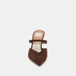 KANIKA HEELS DK BROWN SUEDE^Dolce Vita Hot