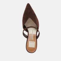 KANIKA HEELS DK BROWN SUEDE^Dolce Vita Hot