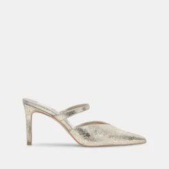 KANIKA HEELS PLATINUM DISTRESSED LEATHER^Dolce Vita Online