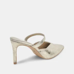 KANIKA HEELS PLATINUM DISTRESSED LEATHER^Dolce Vita Online