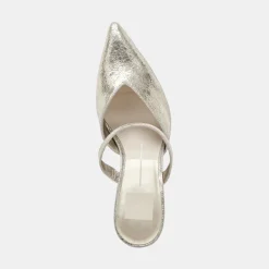 KANIKA HEELS PLATINUM DISTRESSED LEATHER^Dolce Vita Online