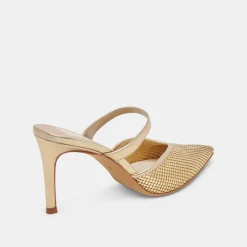 KANIKA MESH HEELS GOLD METALLIC MESH^Dolce Vita Outlet