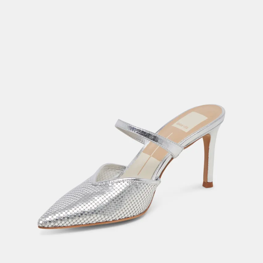 KANIKA MESH HEELS SILVER METALLIC MESH^Dolce Vita Hot