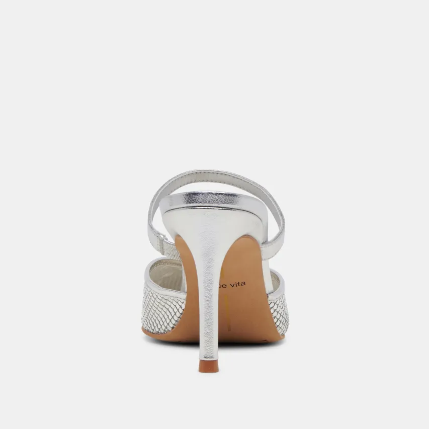 KANIKA MESH HEELS SILVER METALLIC MESH^Dolce Vita Hot
