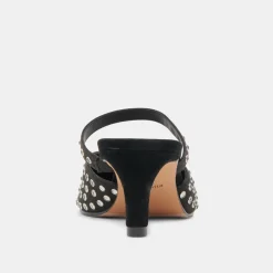 KANIKA MID CRYSTAL STUD HEELS BLACK CRYSTAL^Dolce Vita New