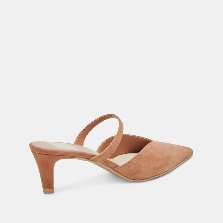 KANIKA MID HEELS BROWN SUEDE^Dolce Vita Outlet