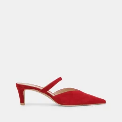 KANIKA MID HEELS CRIMSON SUEDE^Dolce Vita Sale