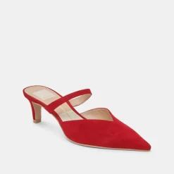 KANIKA MID HEELS CRIMSON SUEDE^Dolce Vita Sale