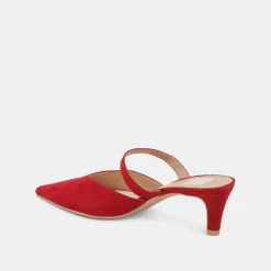 KANIKA MID HEELS CRIMSON SUEDE^Dolce Vita Sale