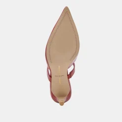 KANIKA MID HEELS RED CRINKLE PATENT^Dolce Vita Online