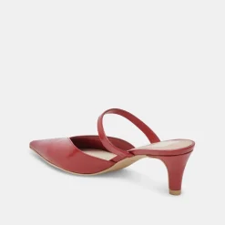 KANIKA MID HEELS RED CRINKLE PATENT^Dolce Vita Online
