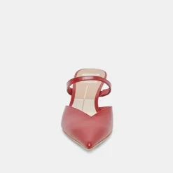 KANIKA MID HEELS RED CRINKLE PATENT^Dolce Vita Online