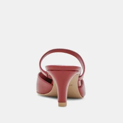 KANIKA MID HEELS RED CRINKLE PATENT^Dolce Vita Online