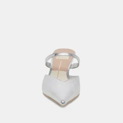 KANIKA MID HEELS SILVER DISTRESSED LEATHER^Dolce Vita Outlet