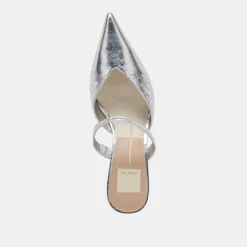 KANIKA MID HEELS SILVER DISTRESSED LEATHER^Dolce Vita Outlet