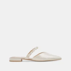 KANIKA PEARL WIDE FLATS VANILLA PEARLS^Dolce Vita Discount