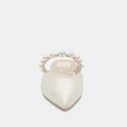 KANIKA PEARL WIDE FLATS VANILLA PEARLS^Dolce Vita Discount
