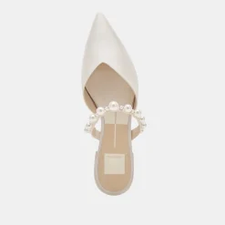 KANIKA PEARL WIDE FLATS VANILLA PEARLS^Dolce Vita Discount