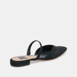 KANIKA WIDE FLATS ONYX SUEDE^Dolce Vita Clearance