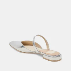 KANIKA WIDE FLATS SILVER DISTRESSED LEATHER^Dolce Vita Best