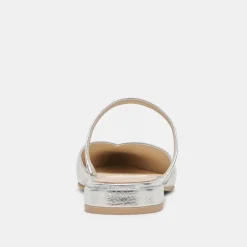 KANIKA WIDE FLATS SILVER DISTRESSED LEATHER^Dolce Vita Best