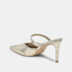 KANIKA WIDE HEELS PLATINUM DISTRESSED LEATHER^Dolce Vita Sale