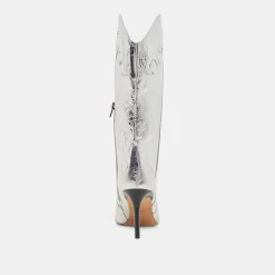 KASEDY BOOTS SILVER DISTRESSED LEATHER^Dolce Vita New