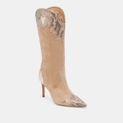 KASEDY BOOTS TAUPE MULTI SUEDE^Dolce Vita Fashion