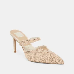 KASSY HEELS NATURAL MACRAME^Dolce Vita Discount